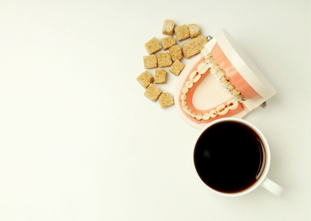 Why is my teeth still yellow after brushing? It's the tannin in your coffee and tea. 