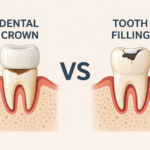 Dental crown vs tooth filling comparison