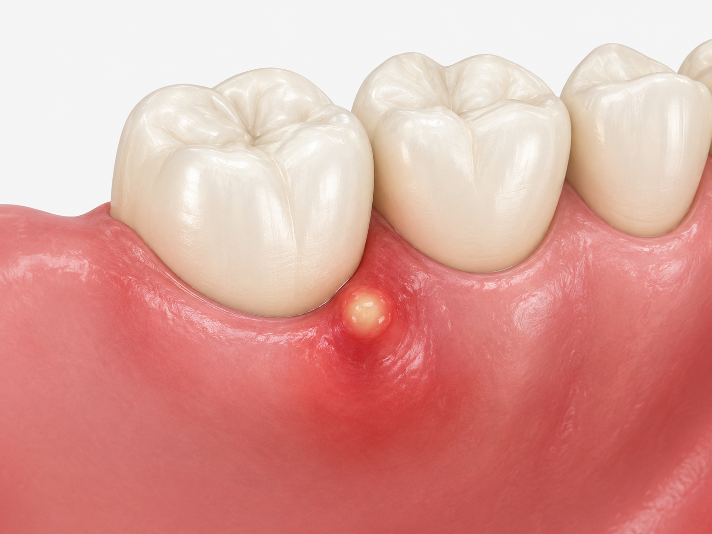 pimple-like bump on the gum