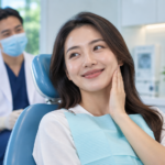 Patient after root canal treatment