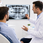 Proses Rawatan Implan Gigi: Panduan Langkah Demi Langkah di Malaysia 7 Dentist assessing decayed tooth for root canal or extraction in Malaysia
